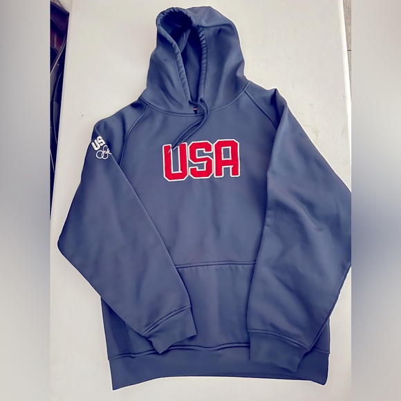 Sweat à Capuche USA Olympique - Taille 2XL Bleu - Occasion Très Bon état